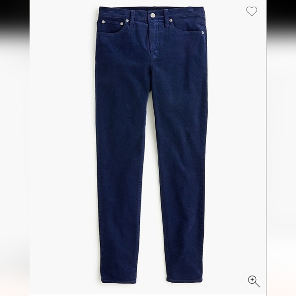 NWT J CREW 9" high-rise toothpick jean in garment-dyed corduroy Size 26P - Picture 1 of 7